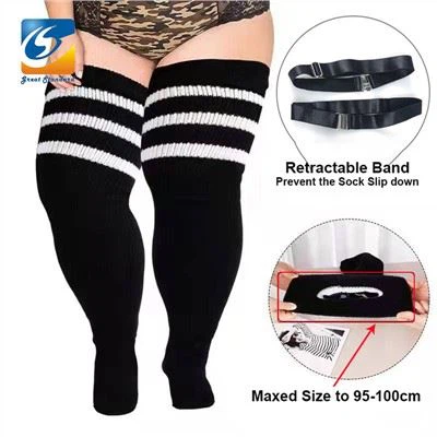 Plus Size Womens Koxxa Għolja Kalzetti