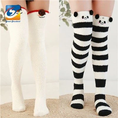 Xitwa Nisa Moda Ħelu Fluffy Koxxa Għolja Kalzetti