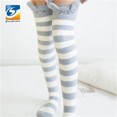 Nisa Fluffy Koxxa Għolja Kalzetti Xitwa